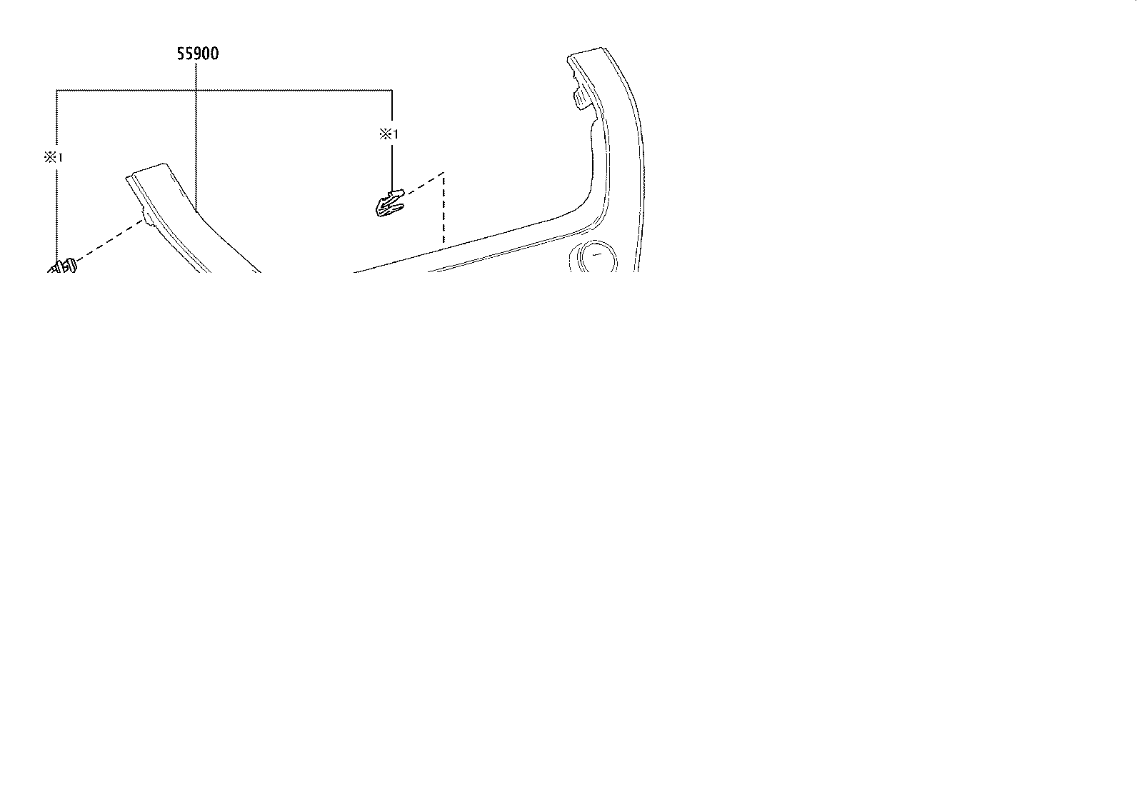 55950-16080 NOZZLE ASSY, DEFROSTER product image