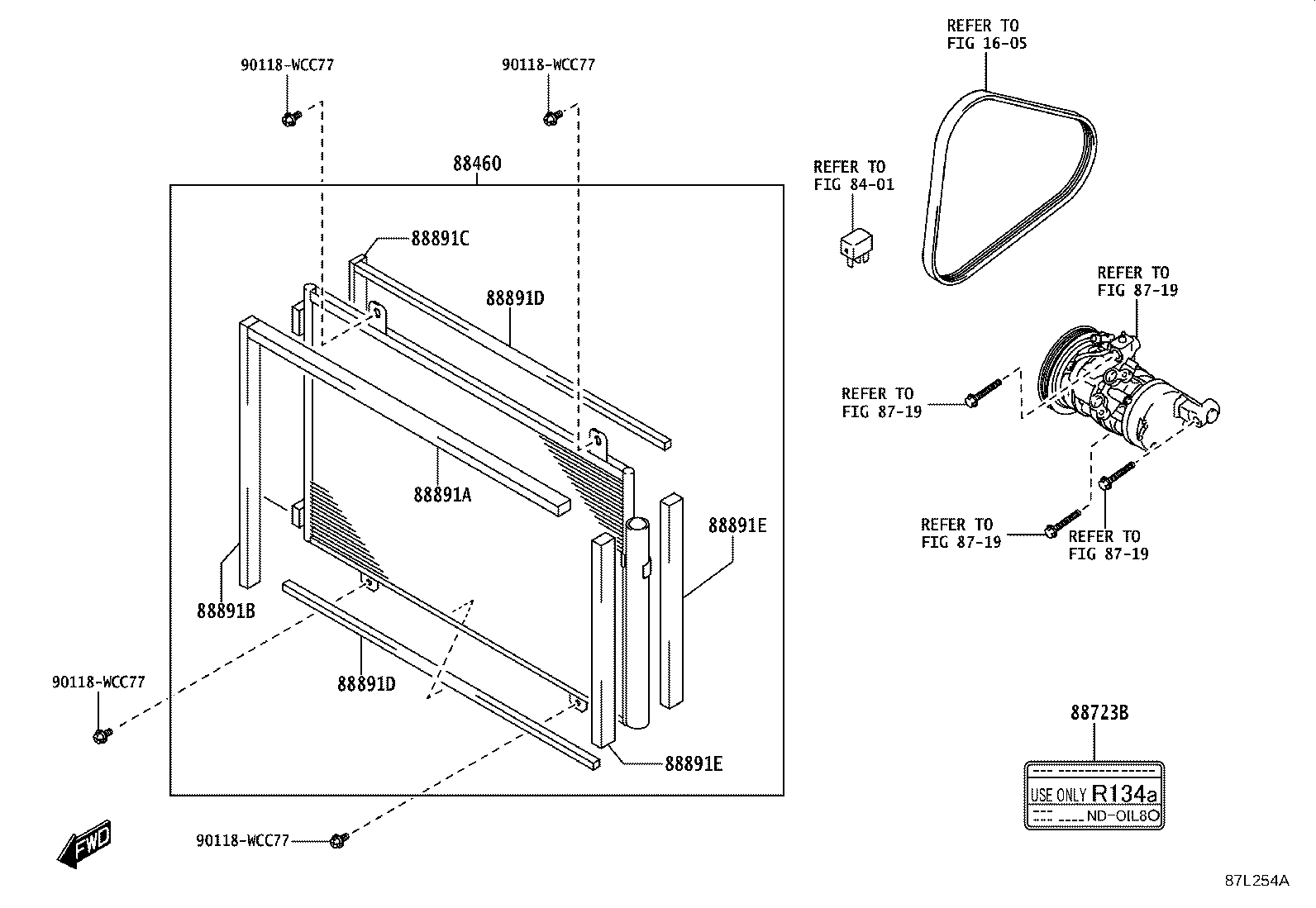 88460-WC008 CONDENSER ASSY, COOLER product image