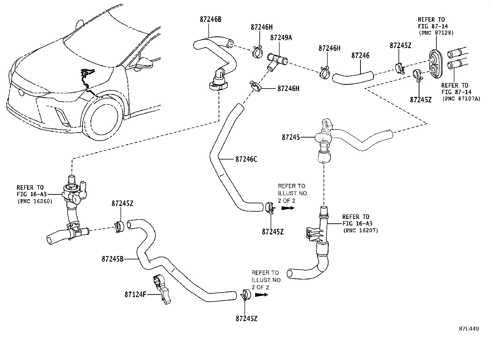 16581-0P130 CLAMP, HEATER HOSE, NO.1 product image