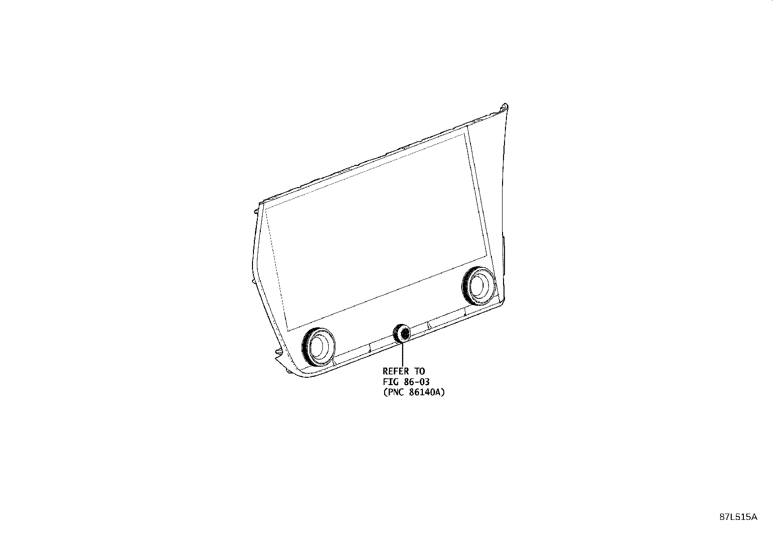 55843-46030 DUCT, HEATER TO REGISTER, NO.1 product image