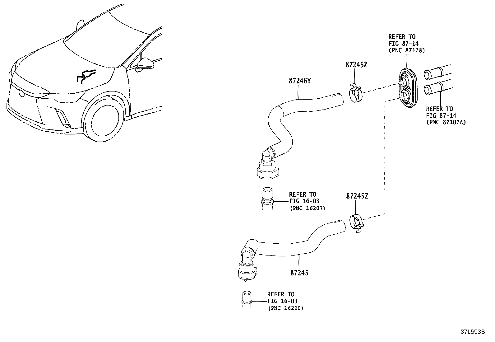 87245-48J30 HOSE, HEATER WATER product image