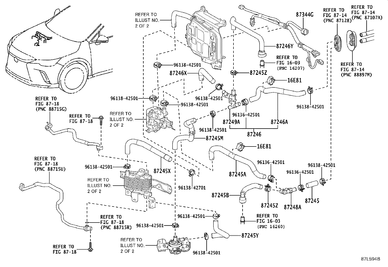 87245-48J30 HOSE, HEATER WATER product image