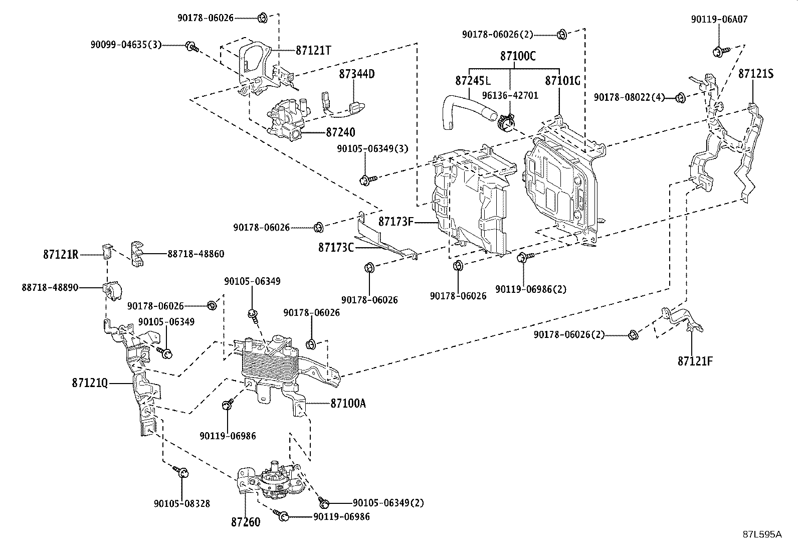 87245-48J30 HOSE, HEATER WATER product image