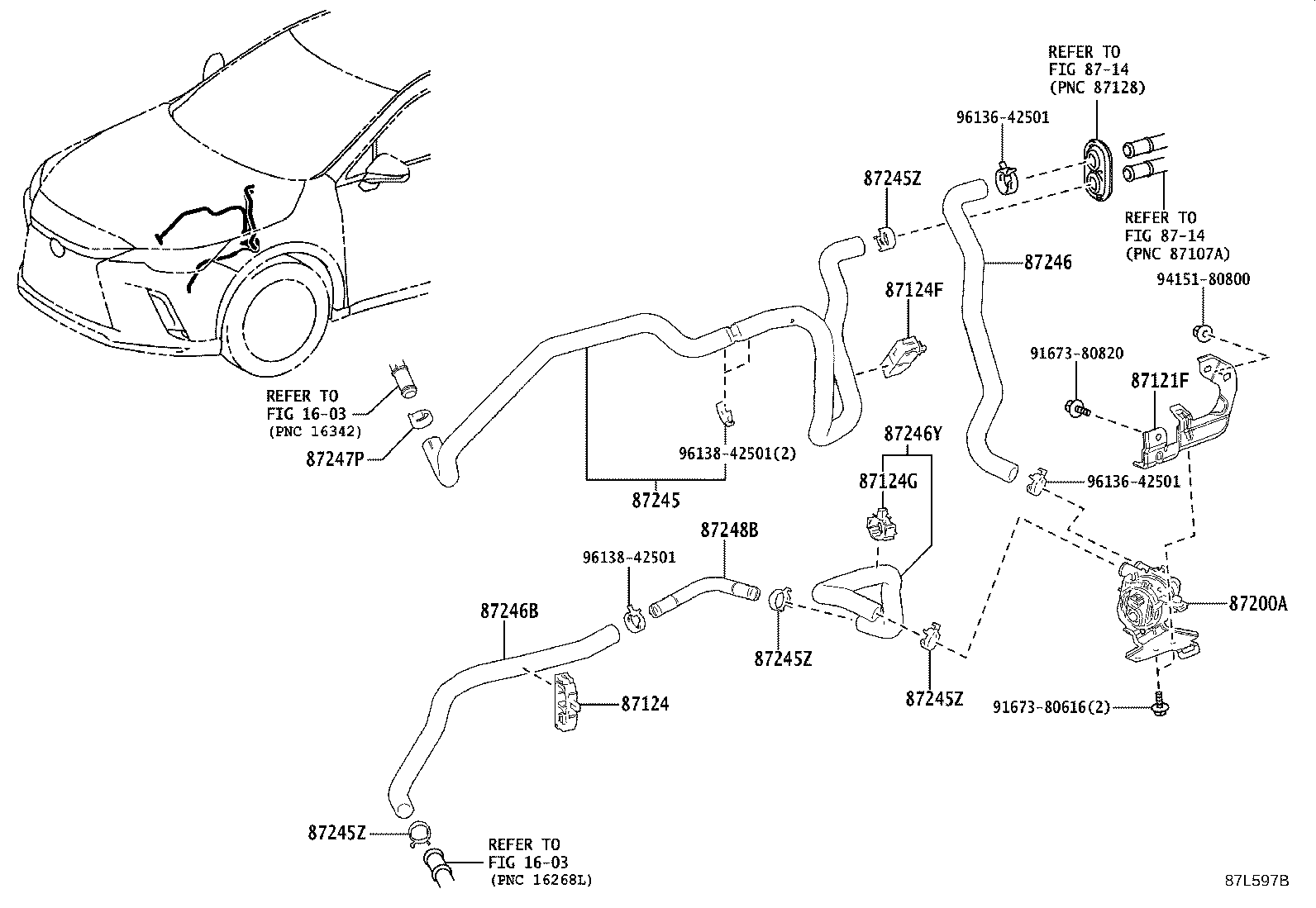 87245-48J30 HOSE, HEATER WATER product image