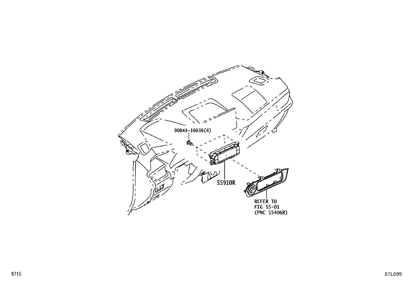 55910-BZB30 CONTROL ASSY, HEATER product image