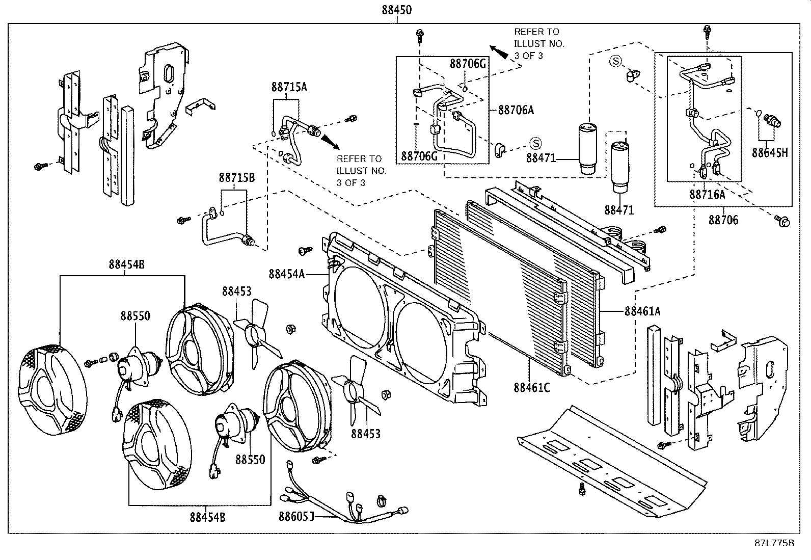 88450-0S040 CONDENSER ASSY, W/RECEIVER product image