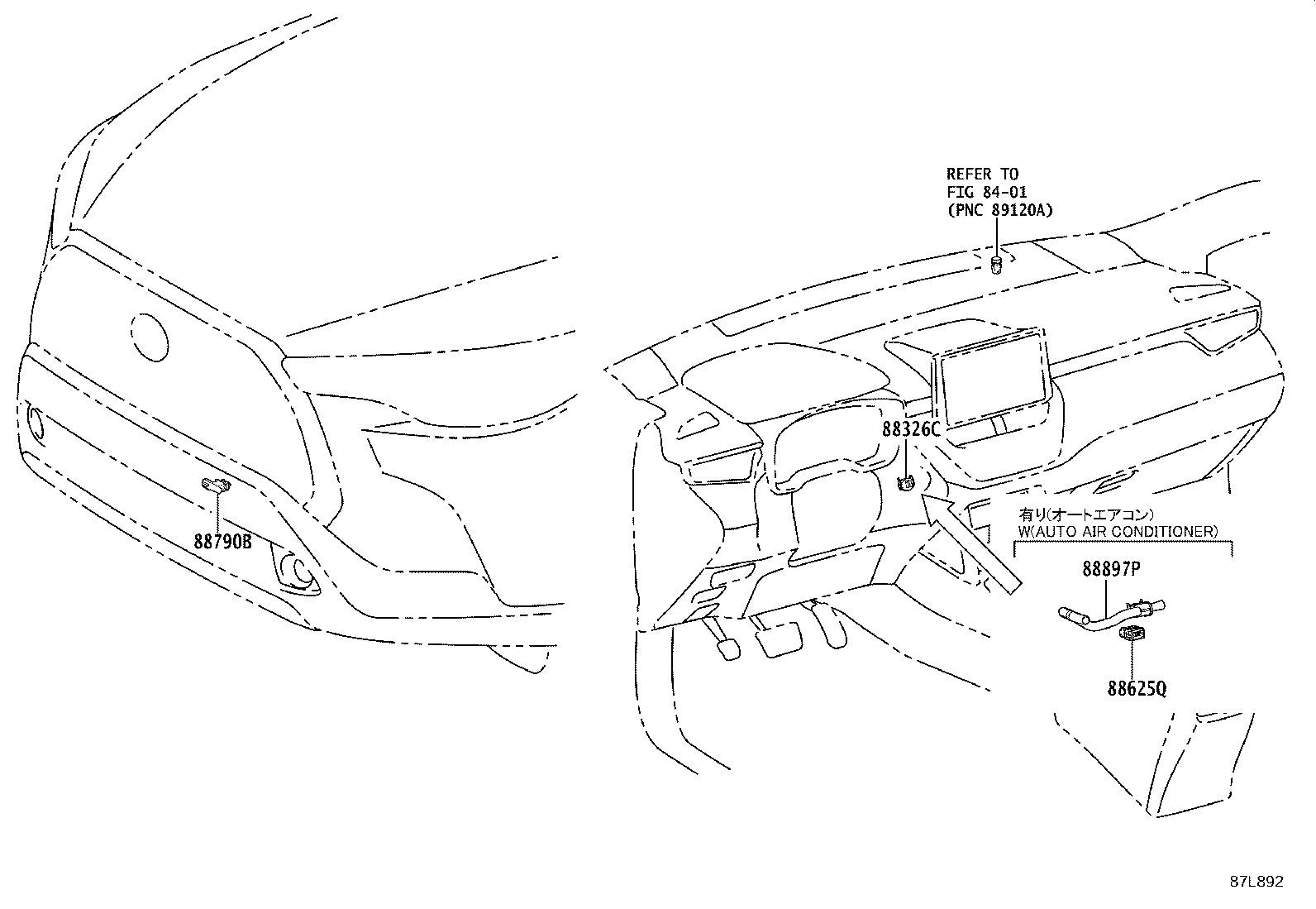 55846-0A010 DUCT, HEATER TO REGISTER, NO.4 product image