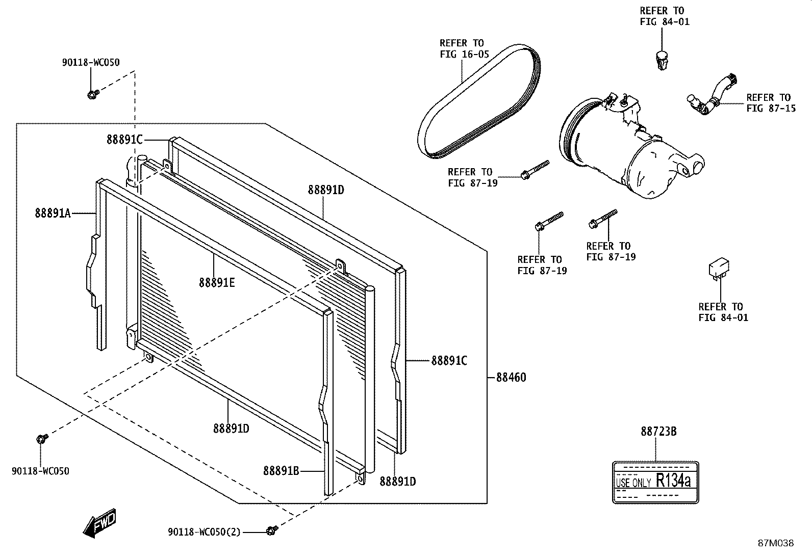 88460-WC005 CONDENSER ASSY, COOLER product image