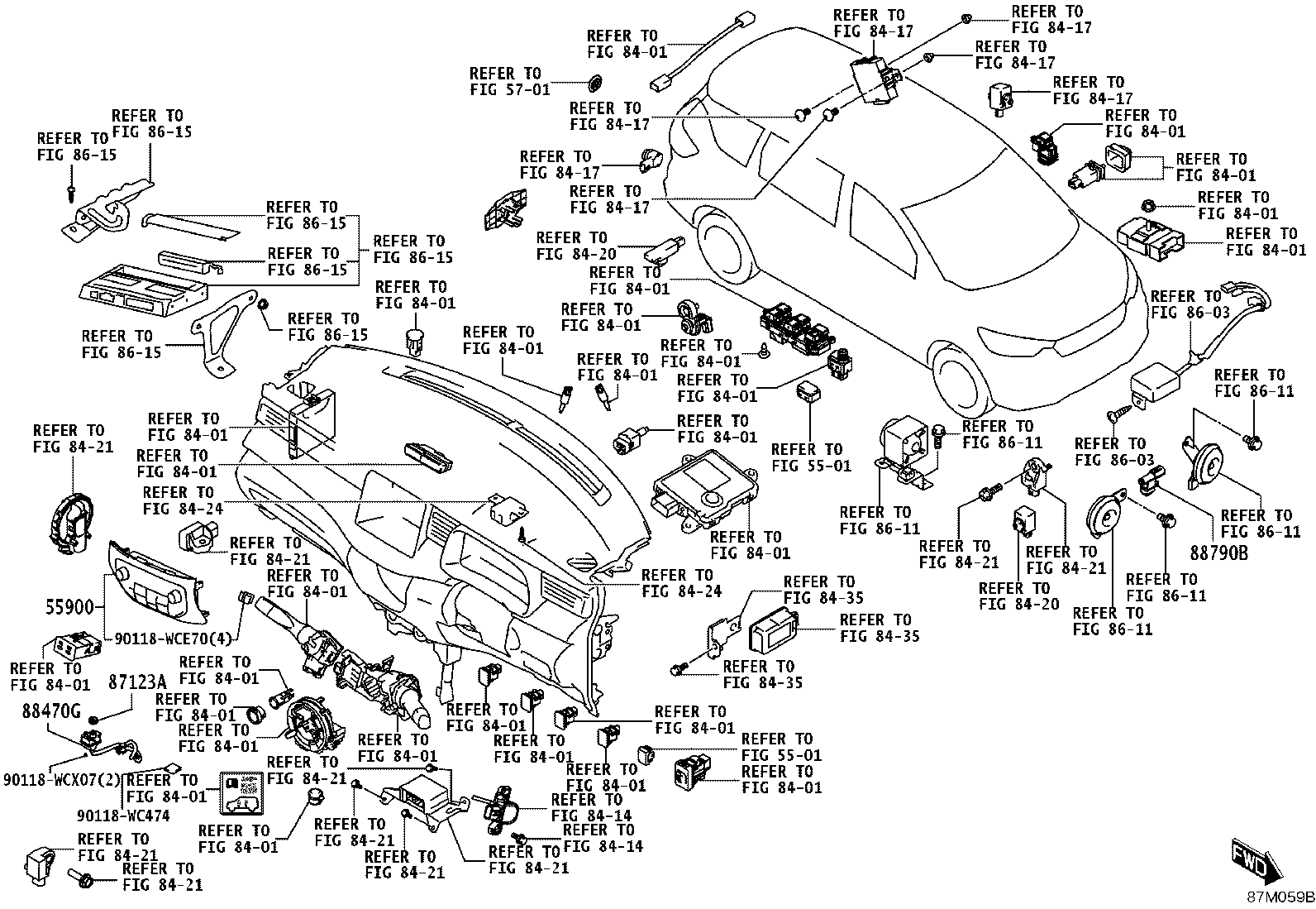 55897-WC003 KNOB, HEATER CONTROL, NO.3 product image
