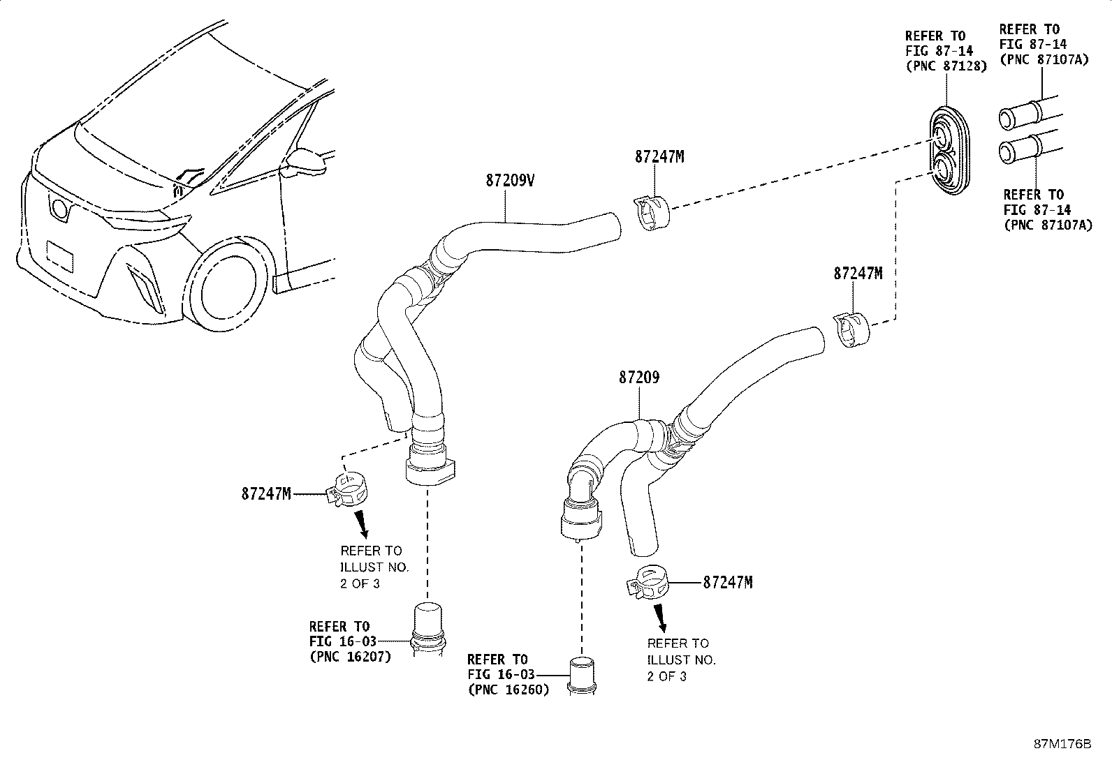 87245-V2100 HOSE, HEATER WATER product image