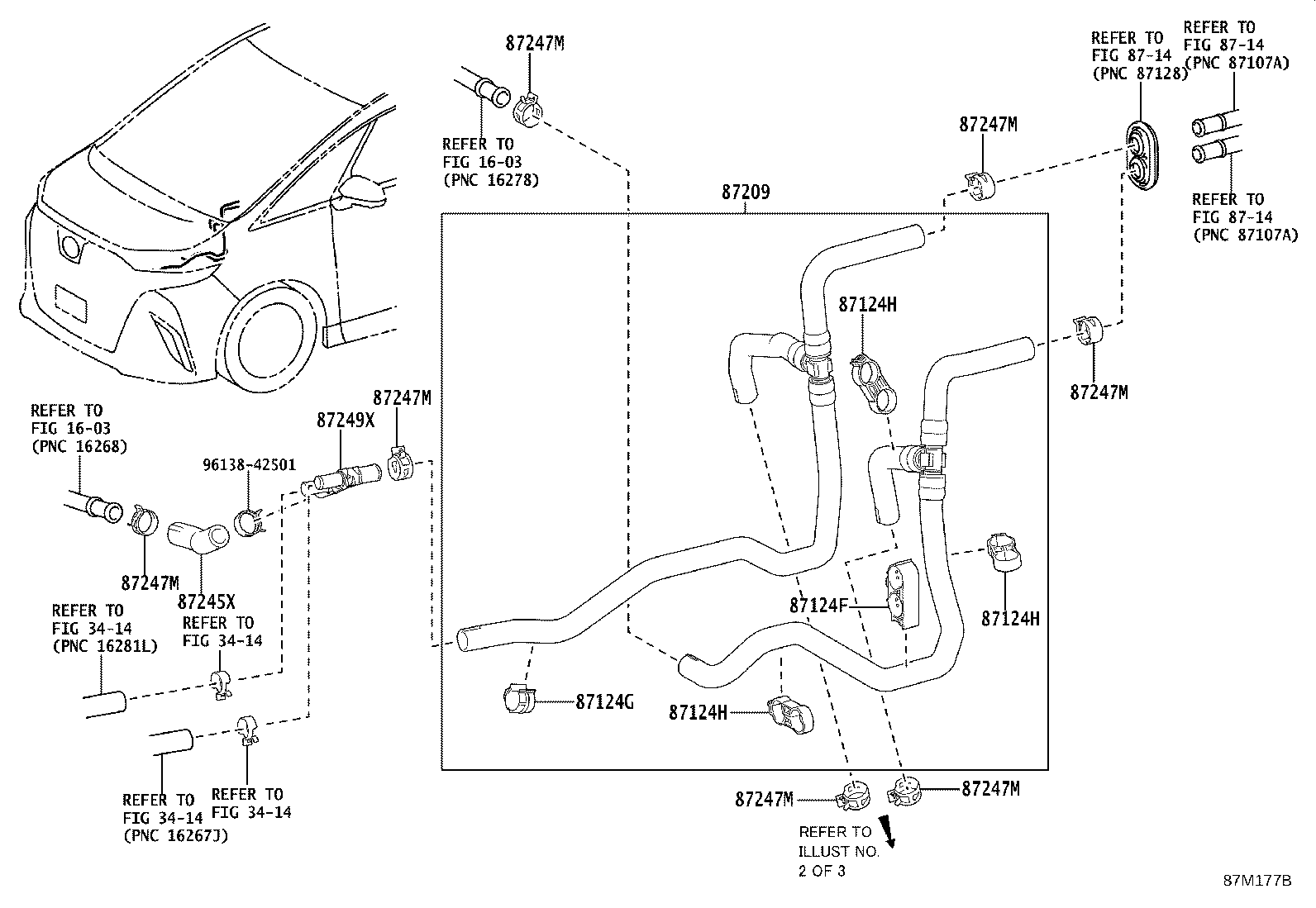 87245-V2100 HOSE, HEATER WATER product image
