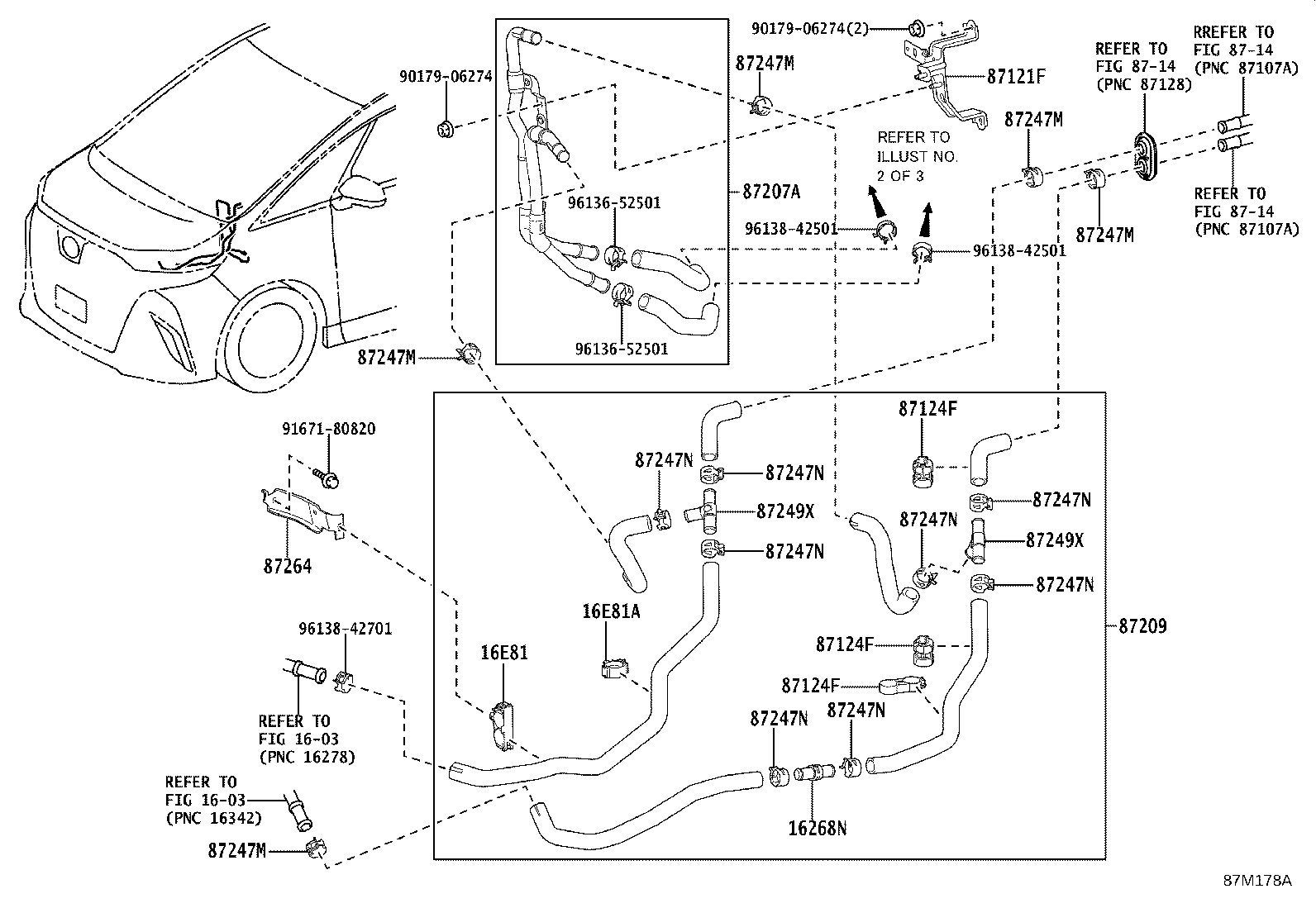 87245-V2100 HOSE, HEATER WATER product image