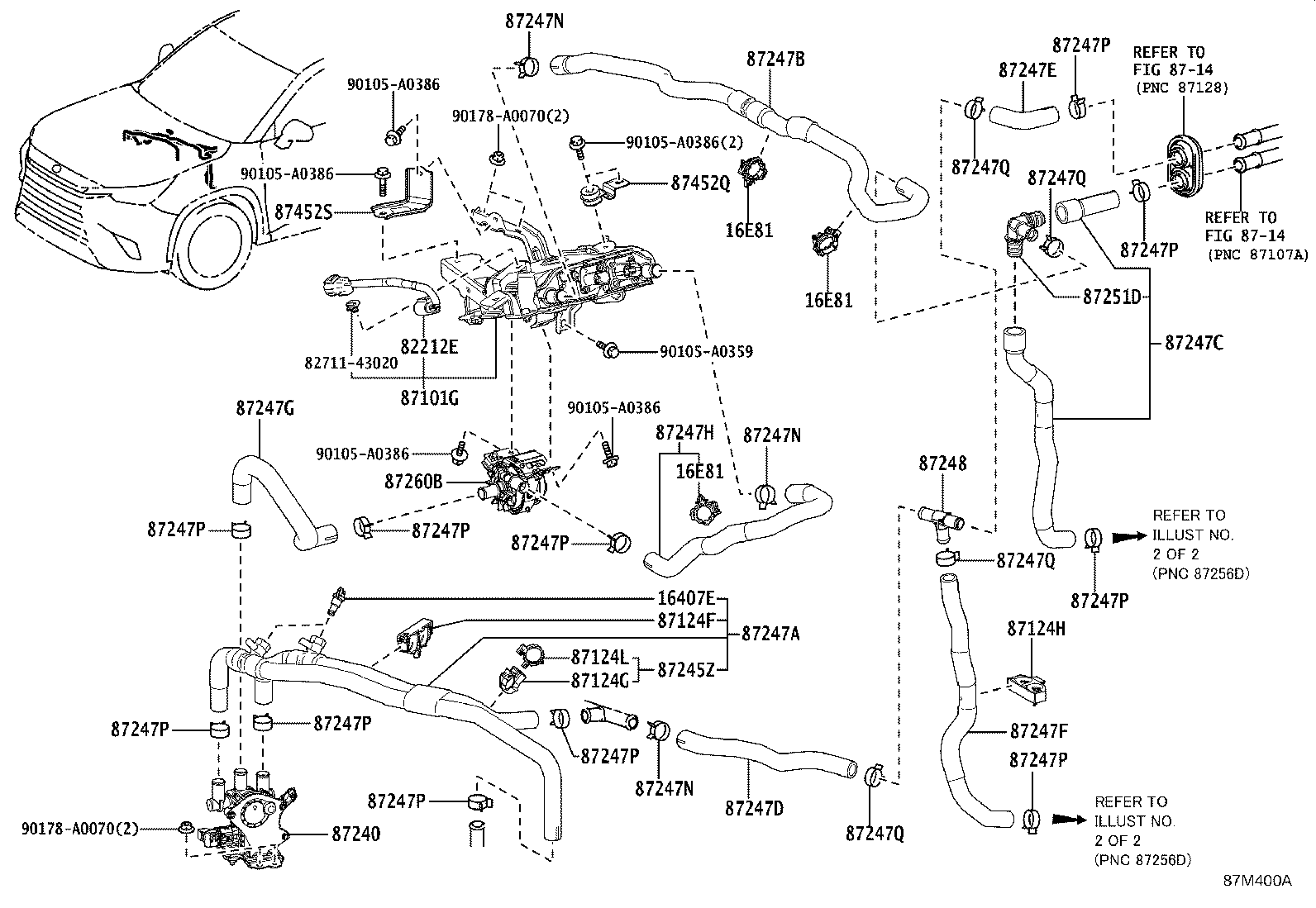 87248-0E340 PIPE SUB-ASSY, WATER product image