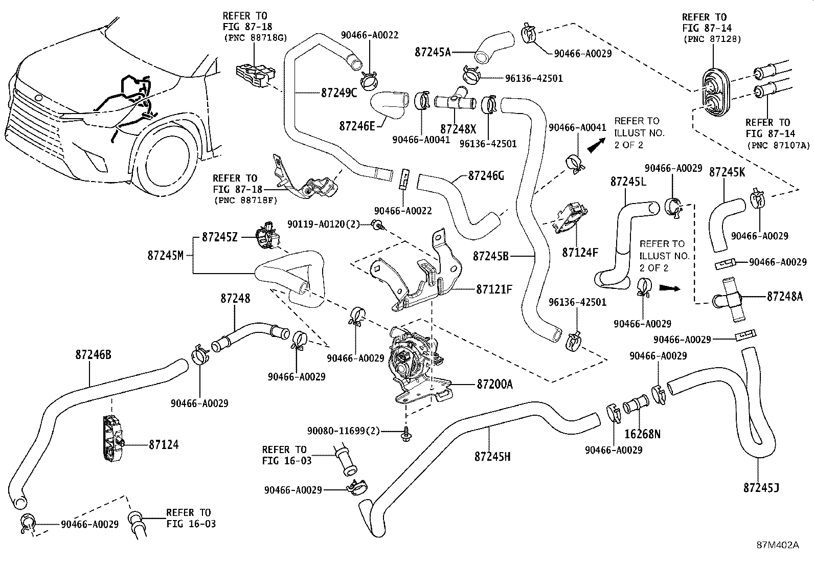 87248-0E340 PIPE SUB-ASSY, WATER product image