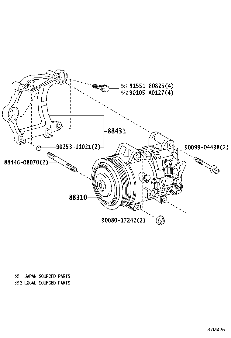 88320-08150 COMPRESSOR ASSY, COOLER product image