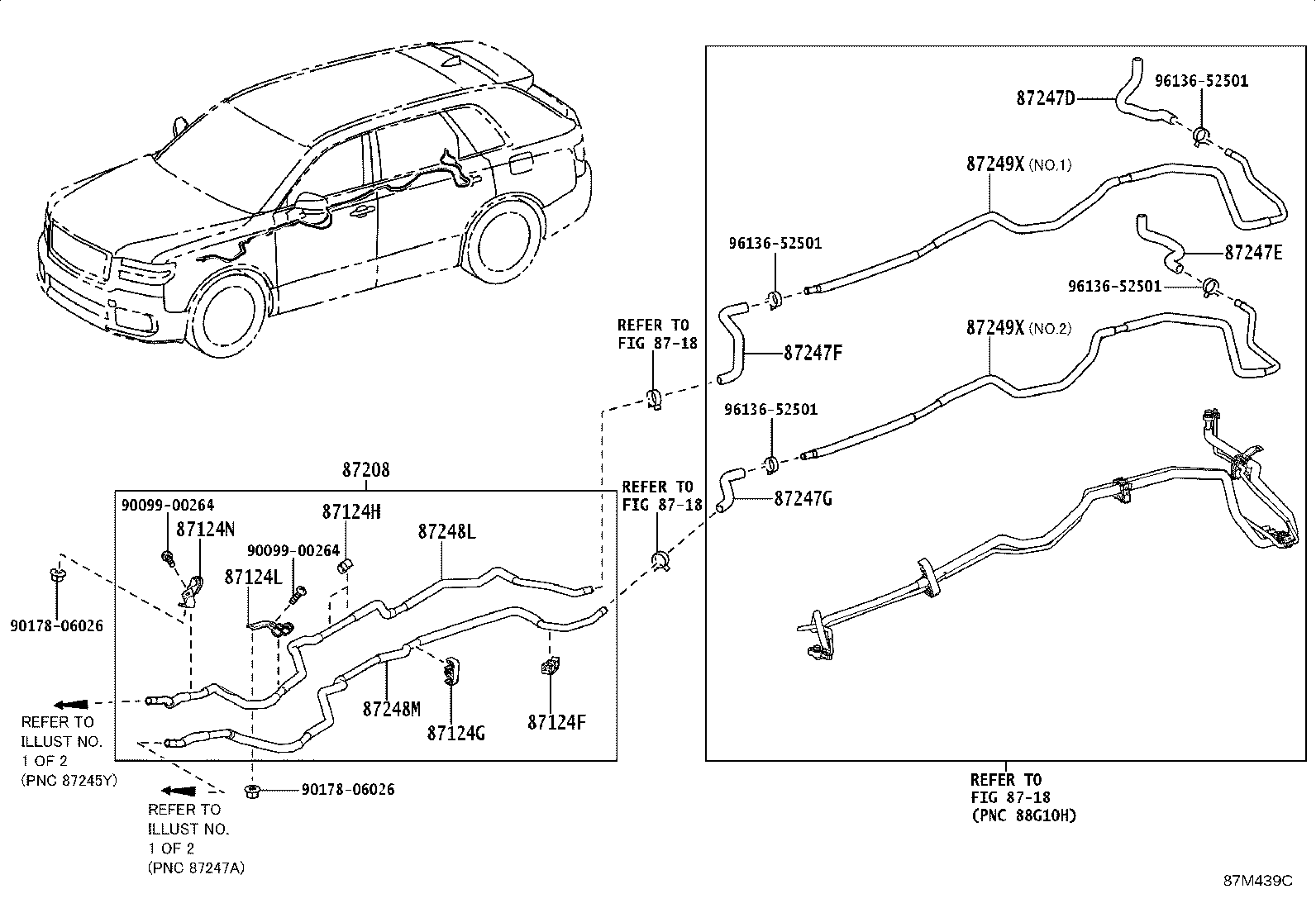 87245-40210 HOSE, HEATER WATER product image