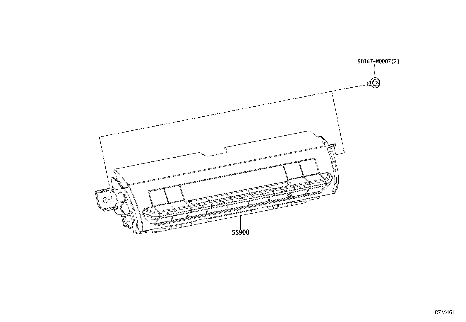 55950-F4070 NOZZLE ASSY, DEFROSTER product image