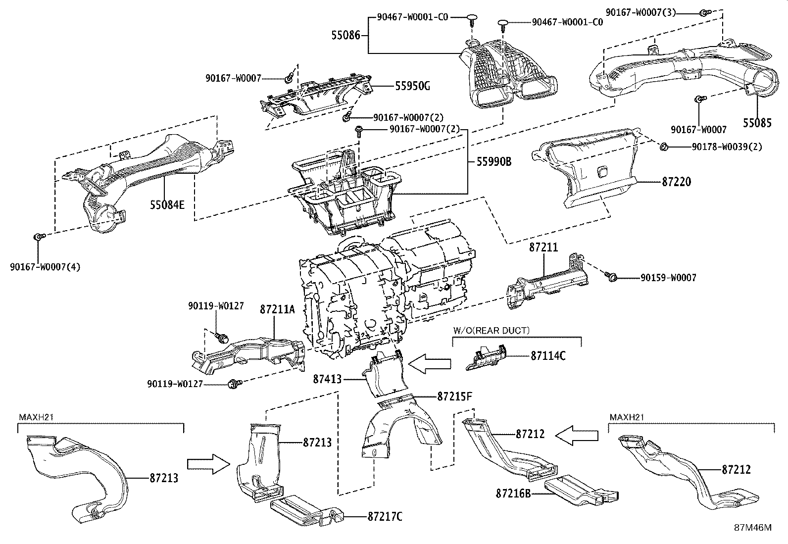 55950-F4070 NOZZLE ASSY, DEFROSTER product image