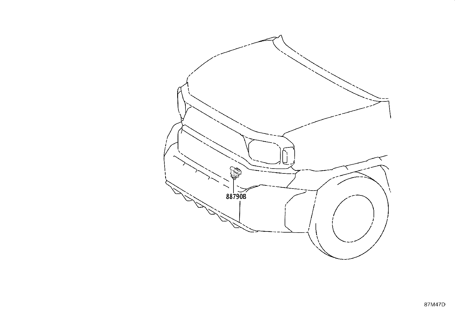 55843-0K030 DUCT, HEATER TO REGISTER, NO.1 product image