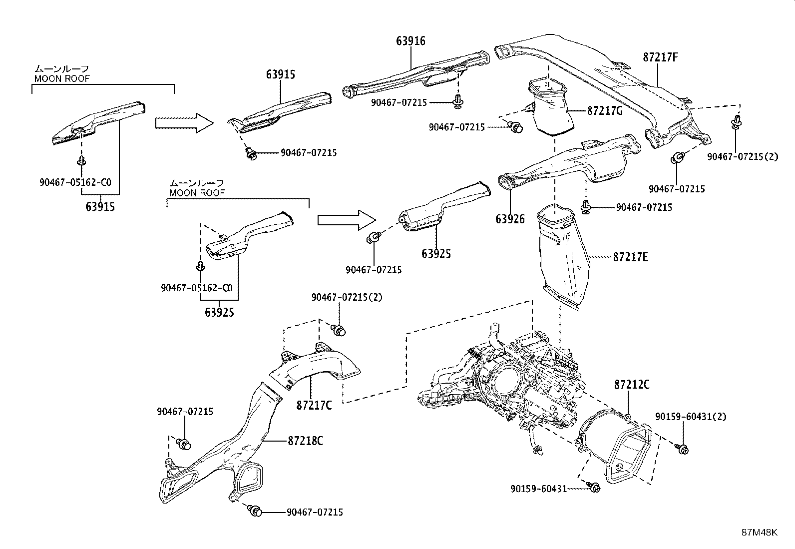 55950-60240 NOZZLE ASSY, DEFROSTER product image