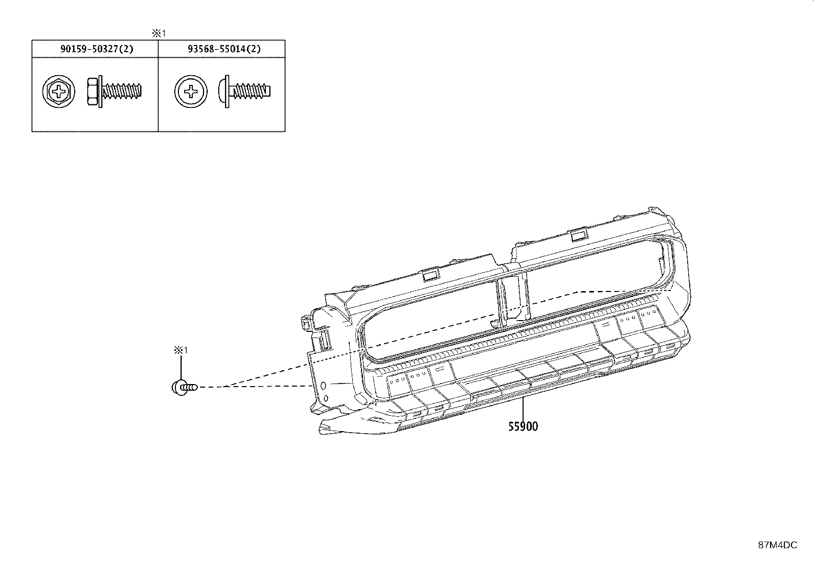 55843-60281 DUCT, HEATER TO REGISTER, NO.1 product image