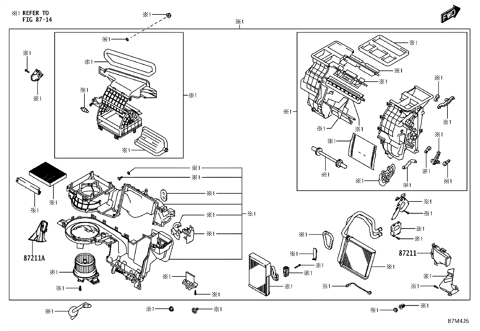 55870-WC026 DUCT SUB-ASSY, HEATER TO REGISTER, NO.2 product image