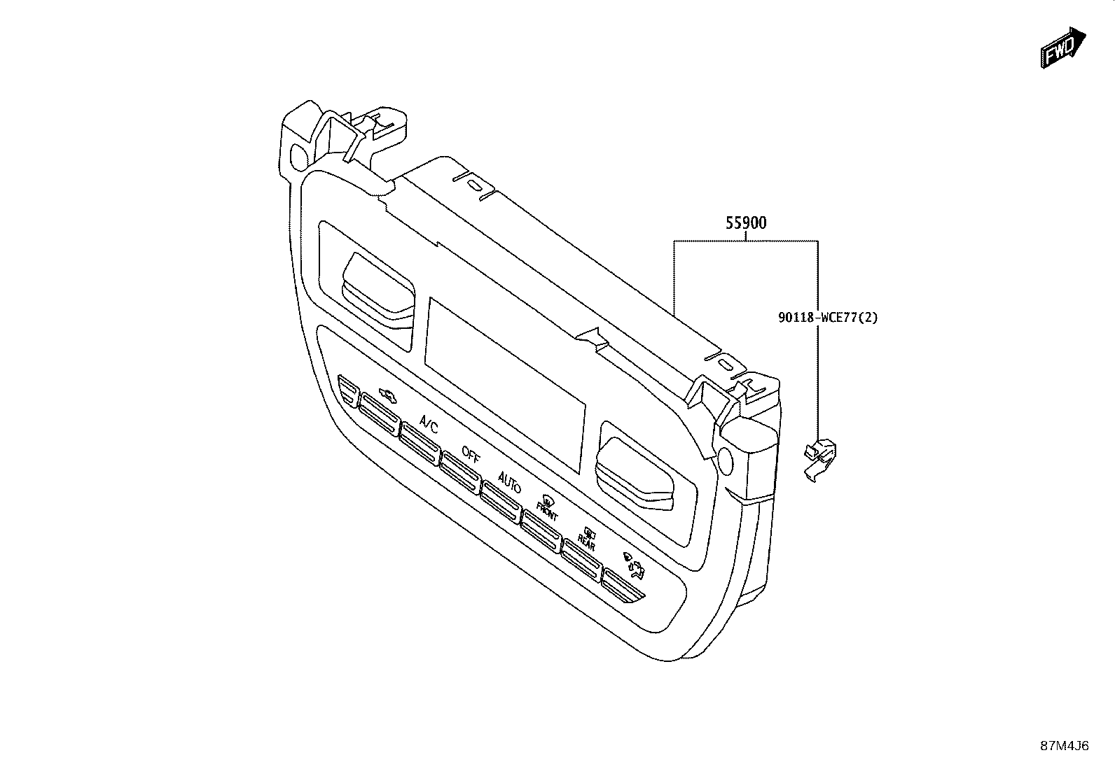 55870-WC026 DUCT SUB-ASSY, HEATER TO REGISTER, NO.2 product image