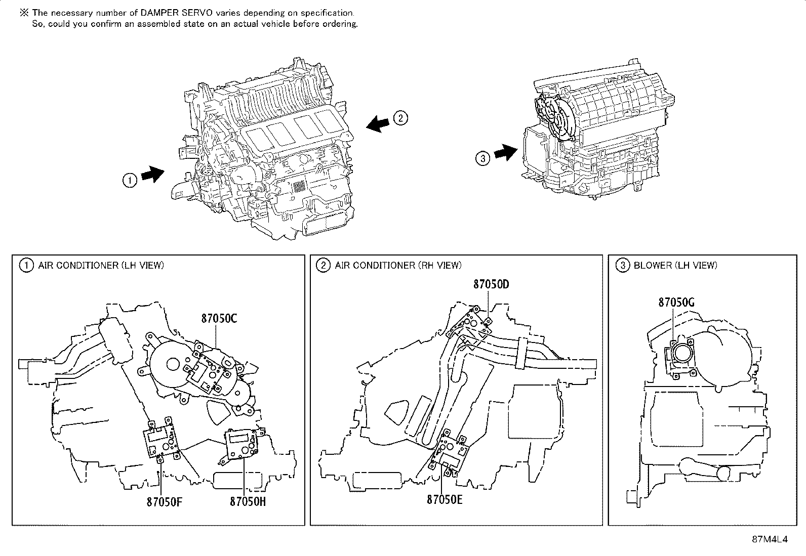 87103-0G040 MOTOR SUB-ASSY, BLOWER W/FAN product image