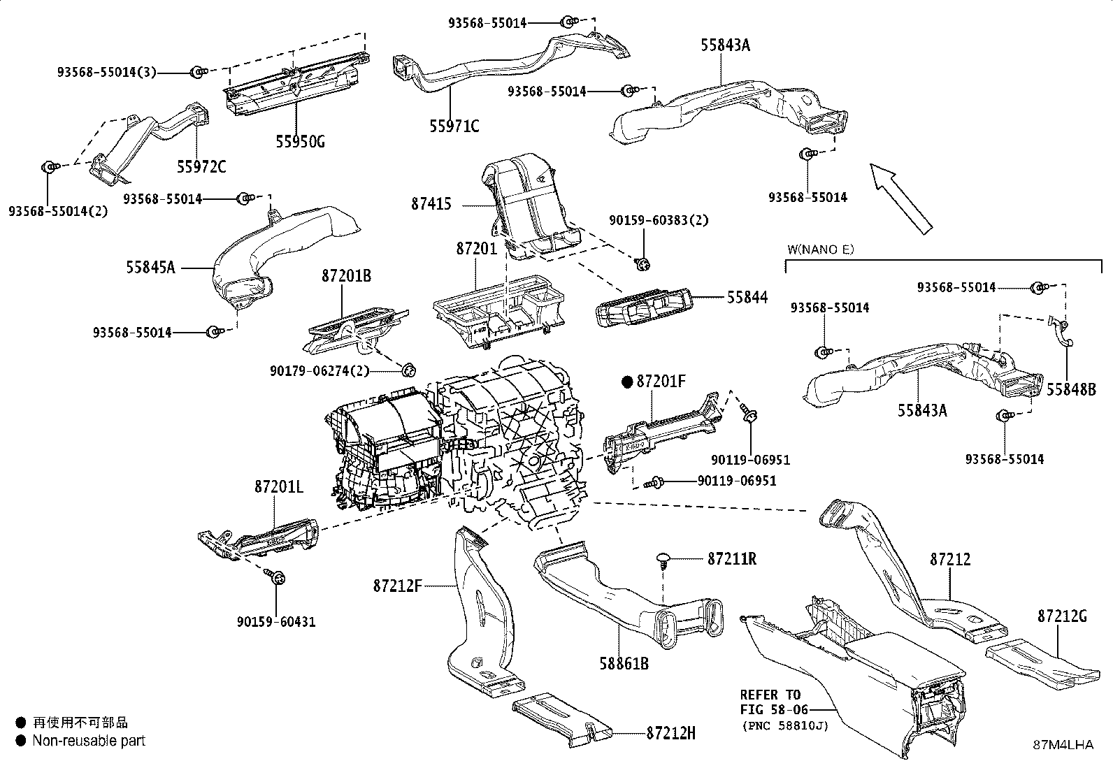 55870-33060 DUCT, HEATER TO REGISTER, NO.1 product image