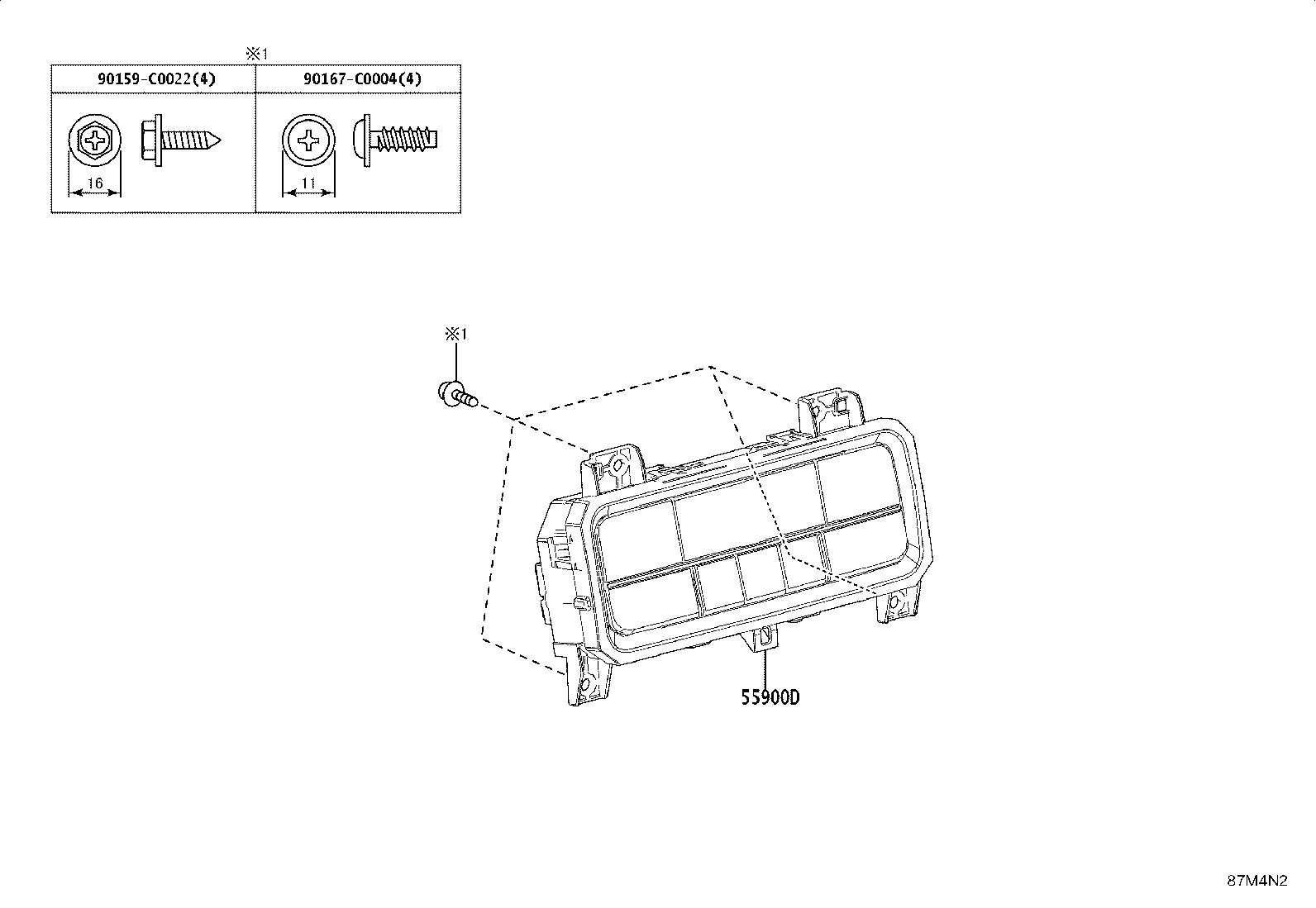 55843-0G050 DUCT, HEATER TO REGISTER, NO.1 product image