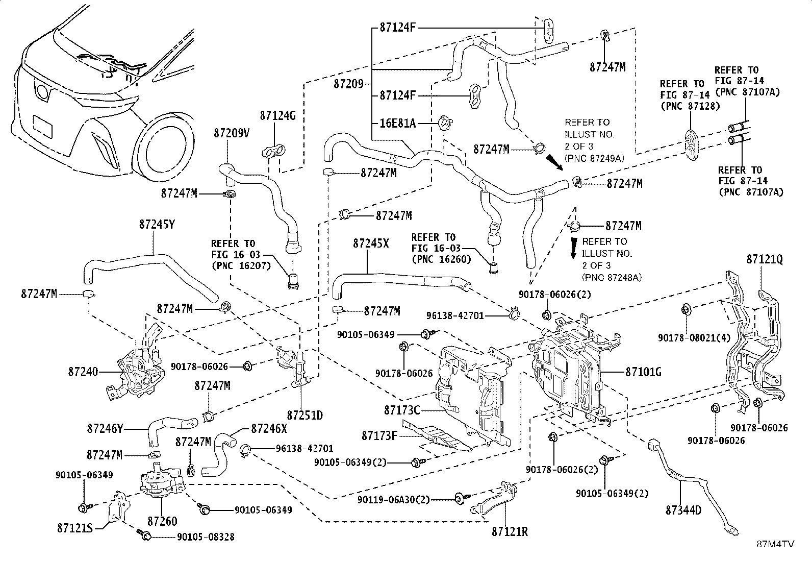 87245-V2100 HOSE, HEATER WATER product image
