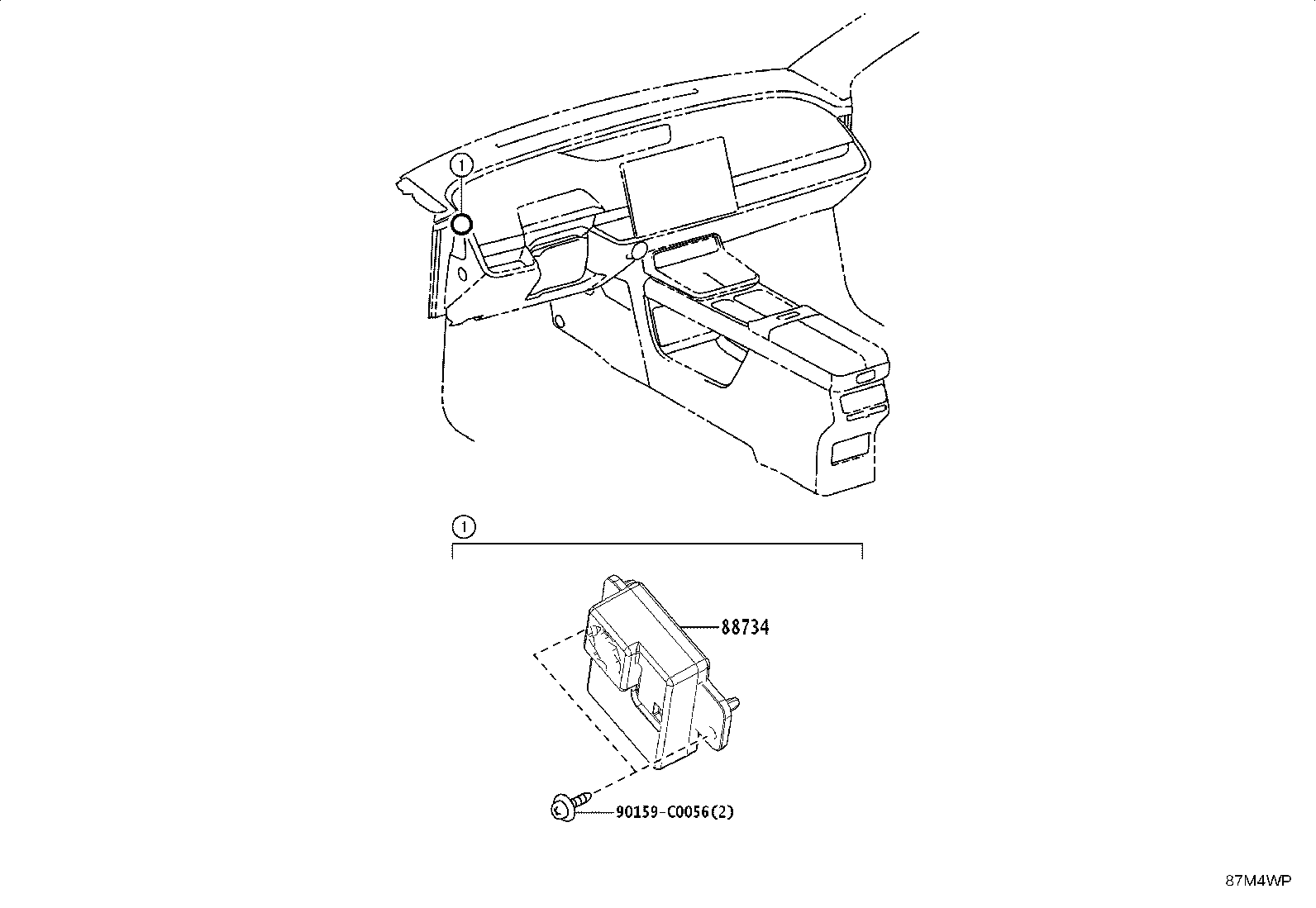 58862-YL010 DUCT, CONSOLE BOX, NO.2 product image