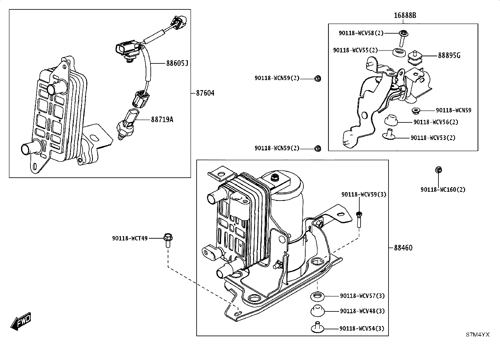 88711-WC013 HOSE, COOLER REFRIGERANT DISCHARGE, NO.1 product image