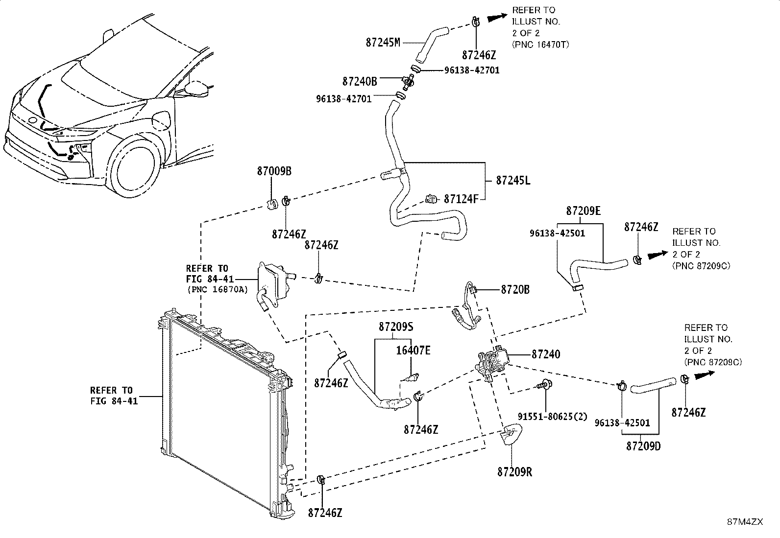 87121-42130 BRACKET, HEATER NO.2 product image