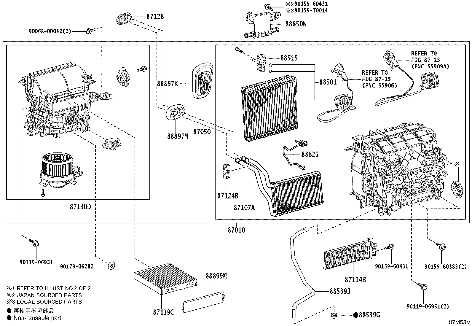 87103-0A040 MOTOR SUB-ASSY, BLOWER W/FAN product image