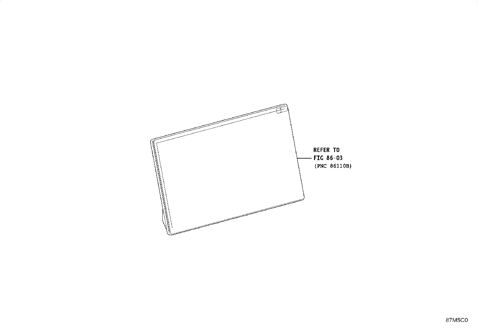 58863-YL030 DUCT, CONSOLE BOX, NO.3 product image