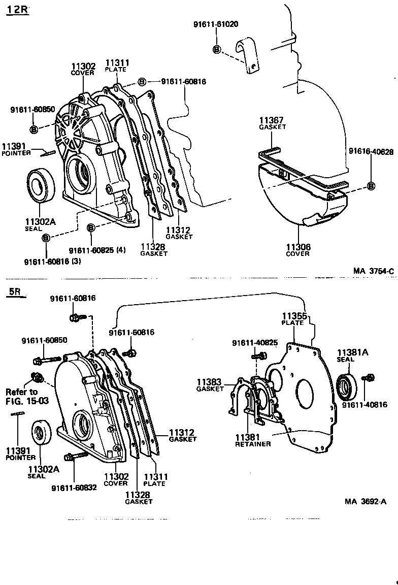 11301-56050 CASE SUB-ASSY, TIMING GEAR product image