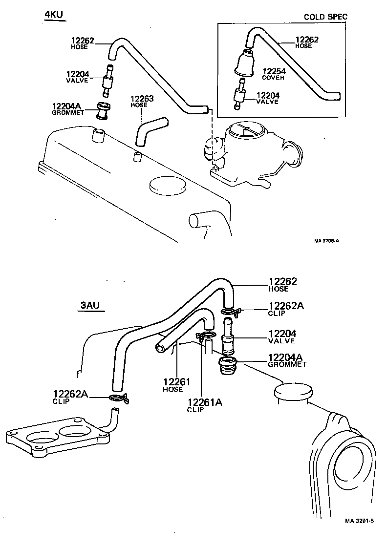 12204-15021 VALVE SUB-ASSY, VENTILATION product image