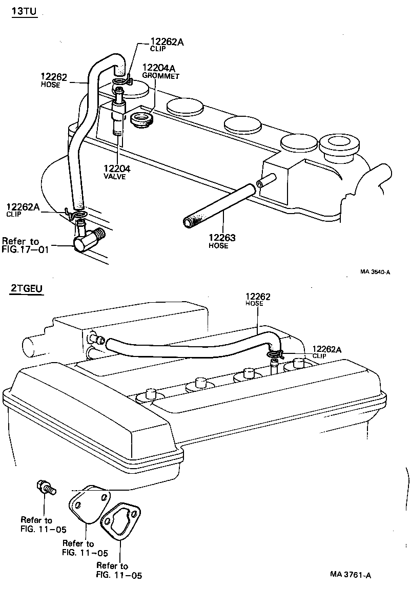 12204-15021 VALVE SUB-ASSY, VENTILATION product image