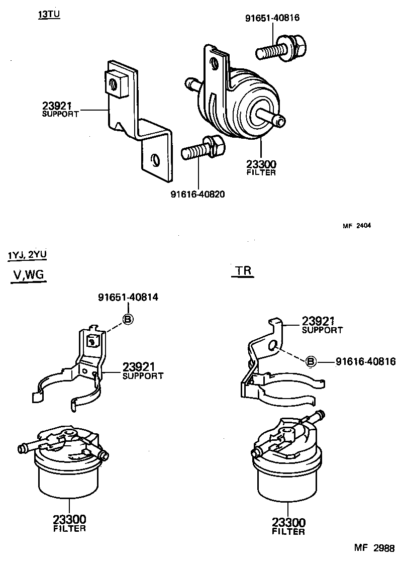 23030-18010 FILTER ASSY, FUEL product image