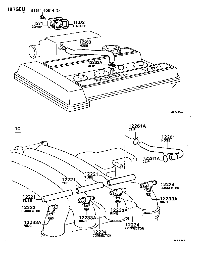 12204-88280 VALVE SUB-ASSY, VENTILATION product image