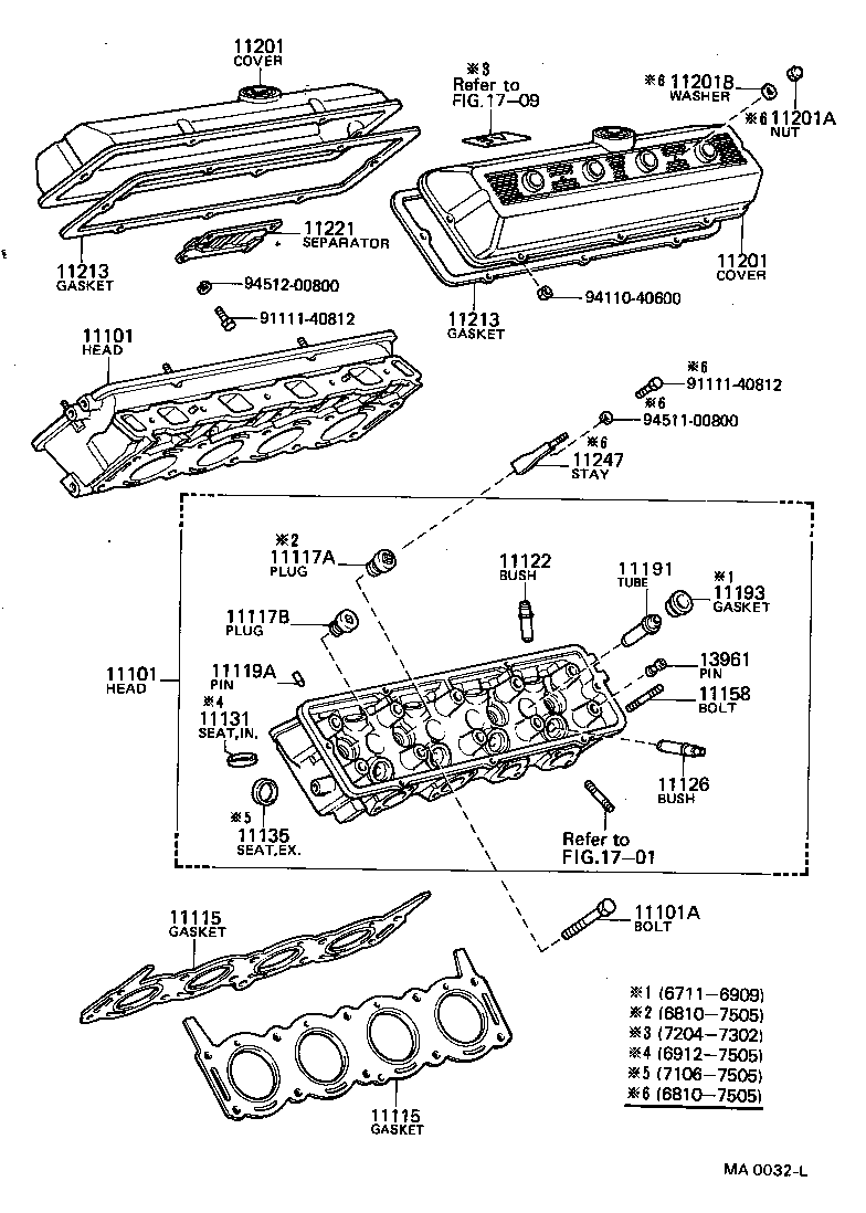 11101-59035 HEAD SUB-ASSY, CYLINDER product image