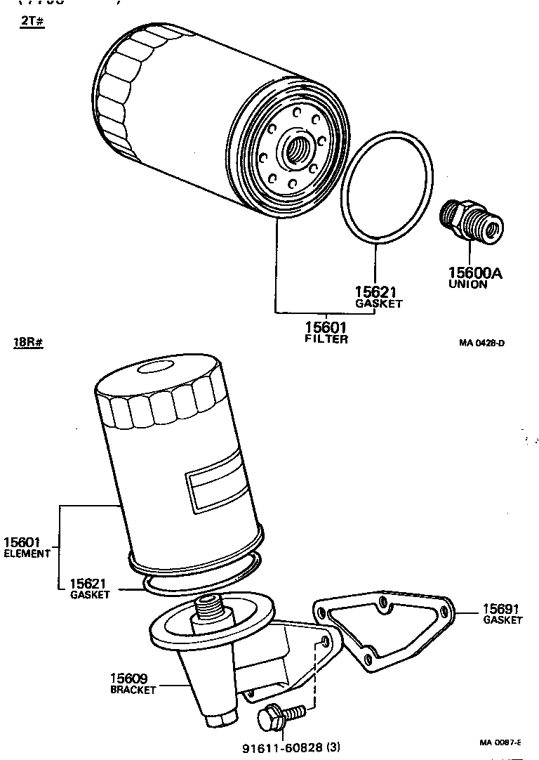 15691-33010 GASKET, OIL FILTER product image