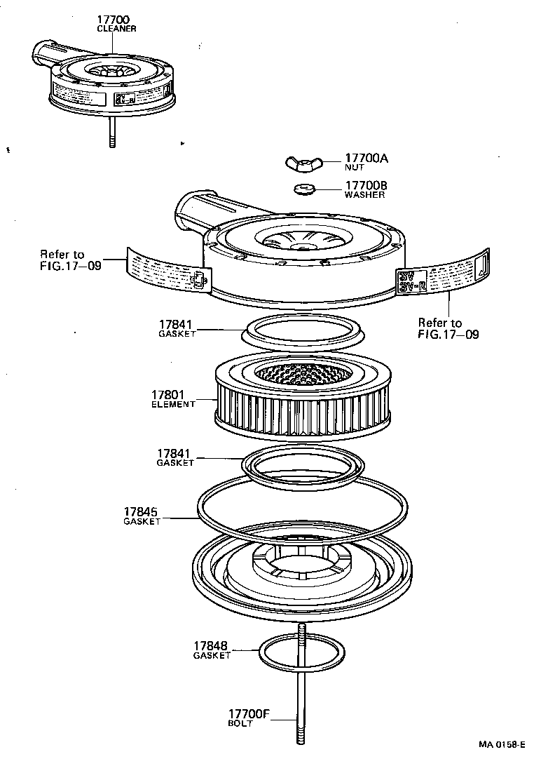 17700-52010 CLEANER ASSY, AIR product image