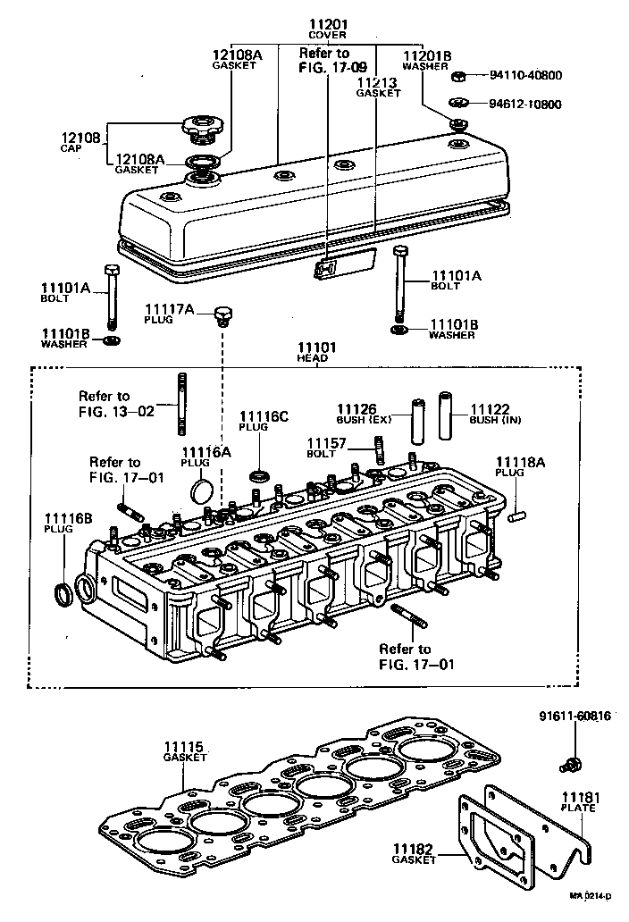 11101-61030 HEAD SUB-ASSY, CYLINDER product image