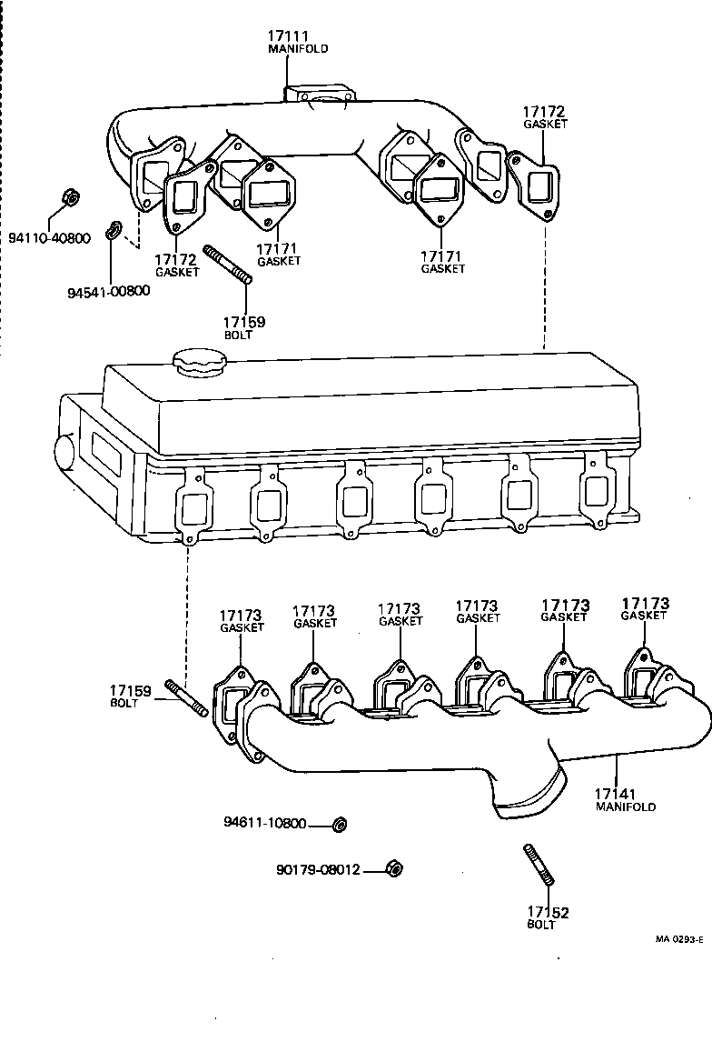 90116-08065 BOLT, STUD(FOR MANIFOLD TO CYLINDER HEAD) product image