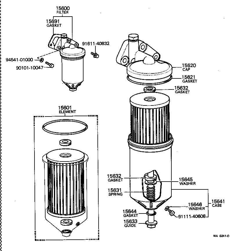 04152-46010 FILTER SUB-ASSY, OIL product image