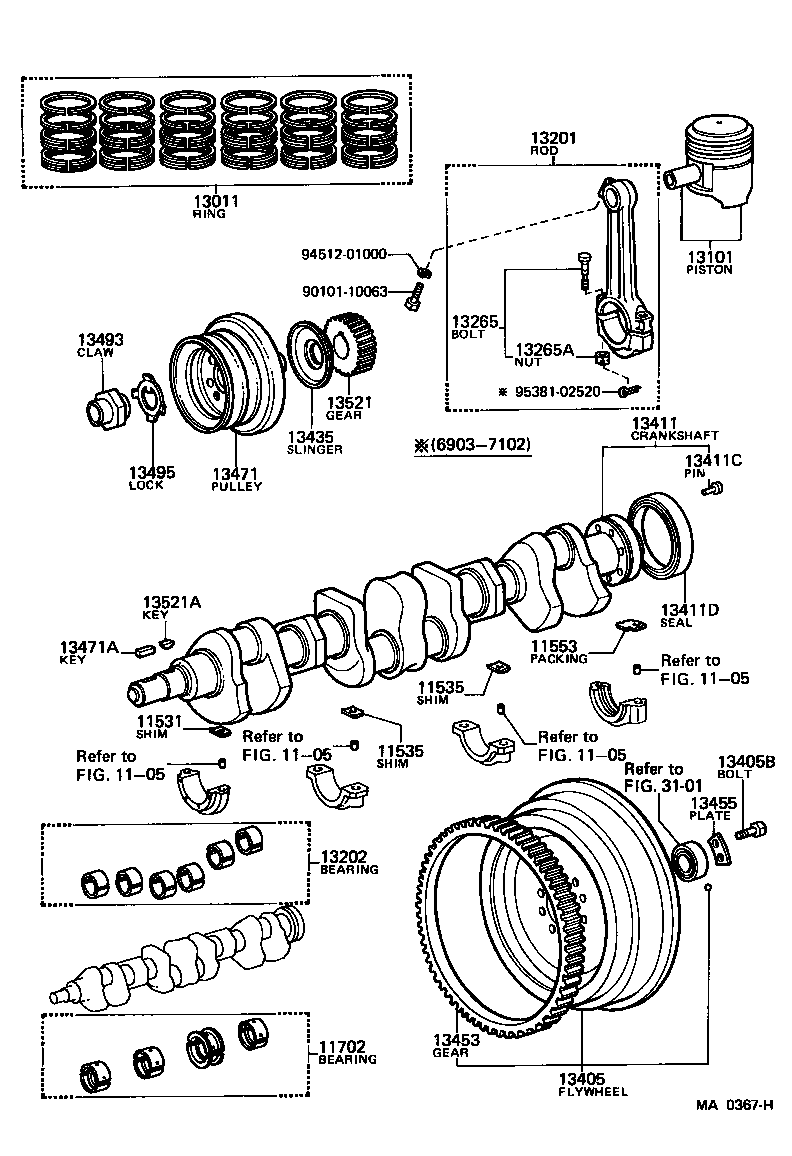 11014-76010 WASHER SET, CRANKSHAFT THRUST product image