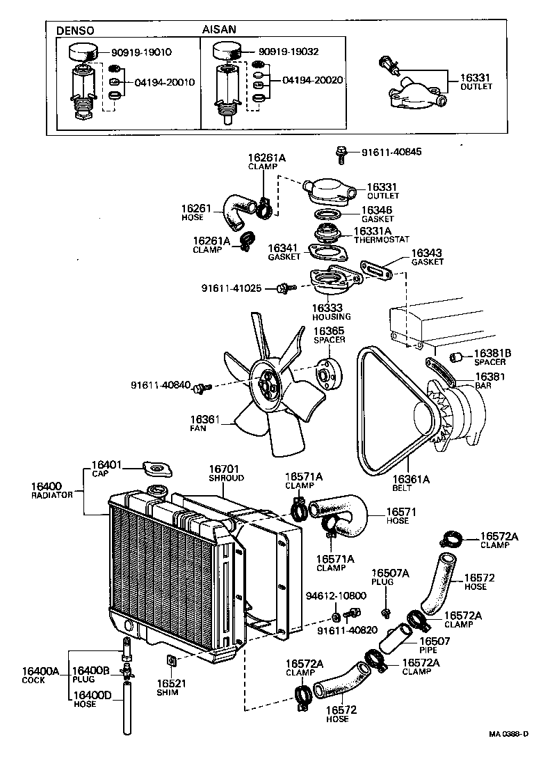 16301-60021 OUTLET, WATER product image