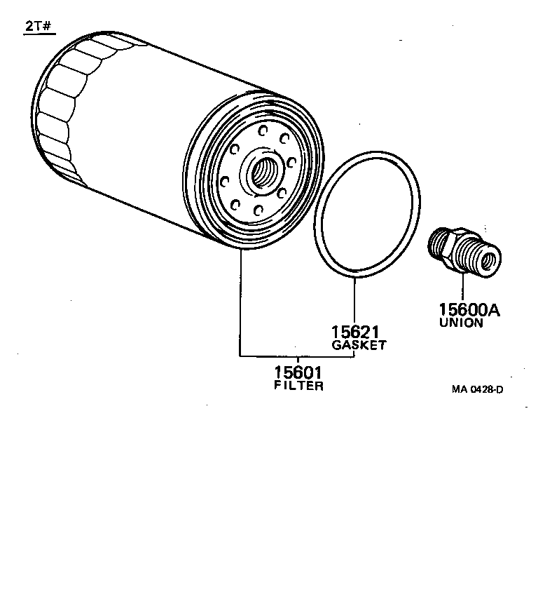 90404-20173 UNION(FOR OIL FILTER) product image